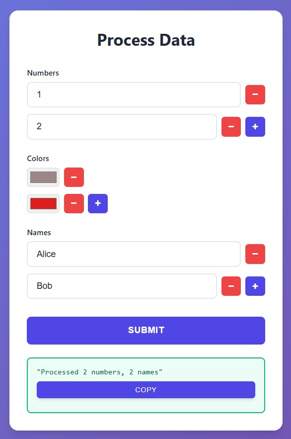 Dynamic Lists