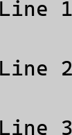 Line spacing
